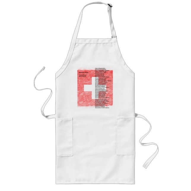 Switzerland - Schweizerpsalm Long Apron (Front)