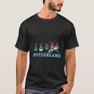 Switzerland Ski Mountain Gondola Switzerland T-Shirt
