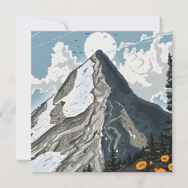 Switzerland Snow Capped Mountain (Front)