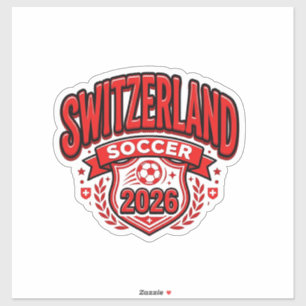 Switzerland Soccer 2026 Soccer Bold Country Typogr