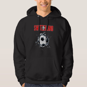 Switzerland Soccer Fans - Swiss Football In Cracke Hoodie