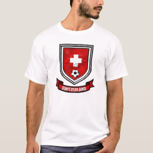Switzerland soccer shield Swiss Crest Presents T-Shirt