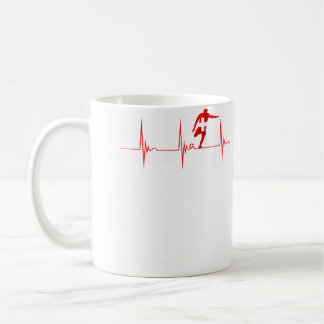 Switzerland Soccer Swiss Flag Heartbeat Ekg Pulse  Coffee Mug