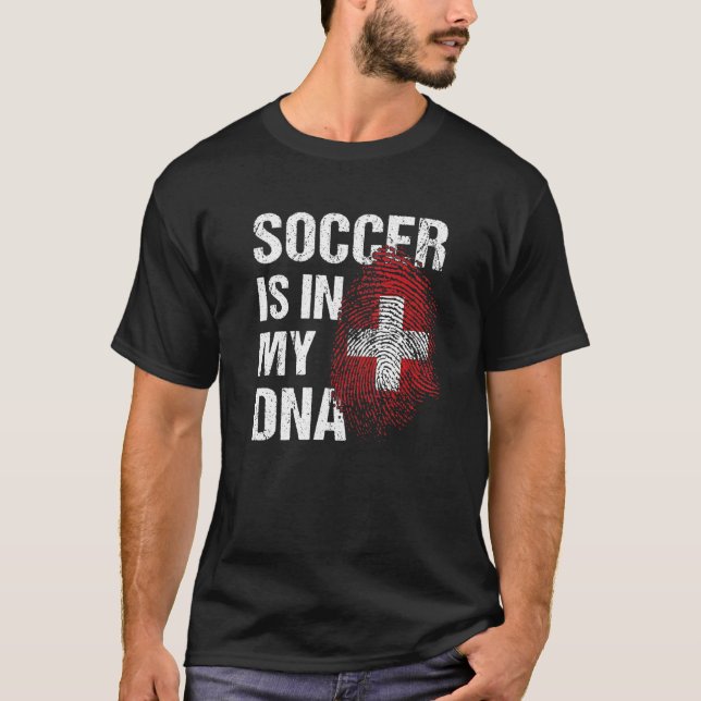Switzerland Soccer Swiss Football Suisse Futbol 1 T-Shirt (Front)