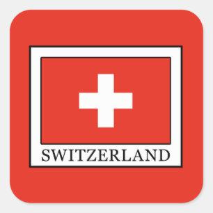 Switzerland Square Sticker