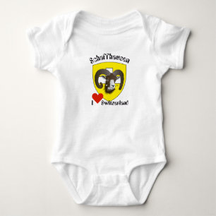 Switzerland Suisse Svizzera Svizra Schaffhausen Baby Bodysuit