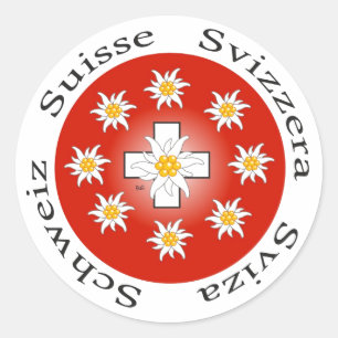 Switzerland Suisse Svizzera Svizra Sticker