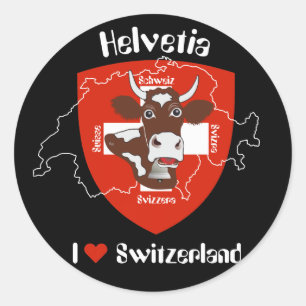 Switzerland Suisse Svizzera Svizra Sticker