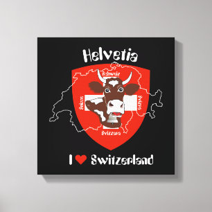 Switzerland Suisse Svizzera Svizra Switzerland Canvas Print