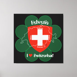 Switzerland Suisse Svizzera Svizra Switzerland Canvas Print