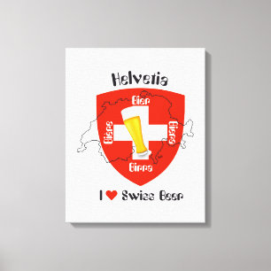 Switzerland Suisse Svizzera Svizra Switzerland Canvas Print