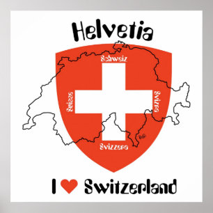 Switzerland, Suisse, Svizzera, Svizra, Switzerland Poster