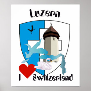 Switzerland, Suisse, Svizzera, Svizra, Switzerland Poster