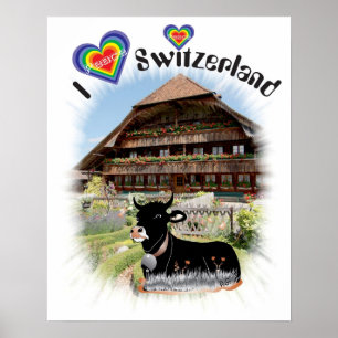 Switzerland, Suisse, Svizzera, Svizra, Switzerland Poster