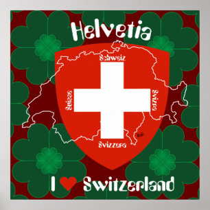 Switzerland, Suisse, Svizzera, Svizra, Switzerland Poster
