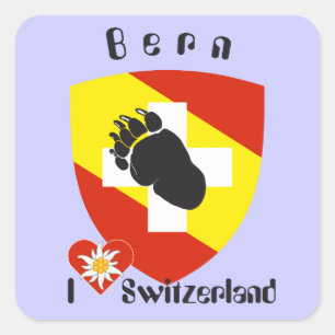 Switzerland Suisse Svizzera Svizra Switzerland Square Sticker