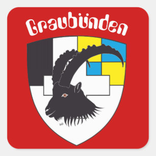 Switzerland Suisse Svizzera Svizra Switzerland Square Sticker