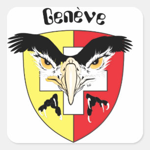 Switzerland Suisse Svizzera Svizra Switzerland Square Sticker