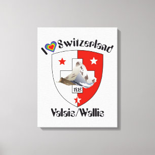 Switzerland Suisse Switzerland Wallis Canvas Print