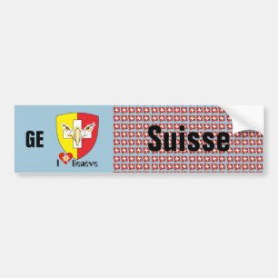Switzerland Svizzera Suisse Geneva Autosticker Bumper Sticker