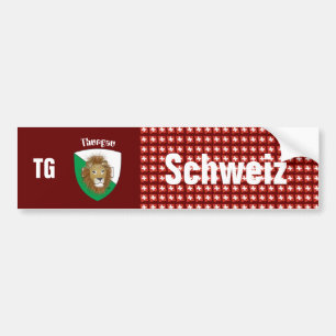 Switzerland Svizzera Suisse Thurgau autosticker Bumper Sticker