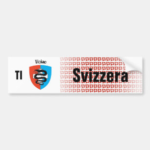 Switzerland Svizzera Suisse Ticino Autosticker Bumper Sticker