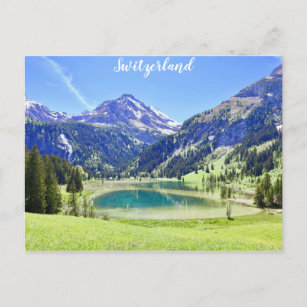 Switzerland Swiss Alps Travel Photo Postcard