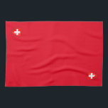 Switzerland Swiss Coat of arms red Tea Towel<br><div class="desc">Switzerland coat of arms, flag kitchen towel. Swiss Souvenir.</div>