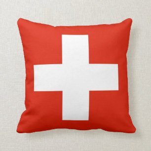 switzerland swiss country flag pillow