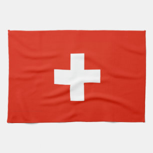switzerland swiss country flag towel