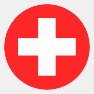Switzerland - Swiss Flag Classic Round Sticker