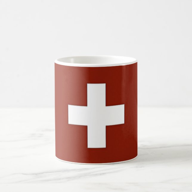 Switzerland - Swiss Flag - Coffee Mug (Center)