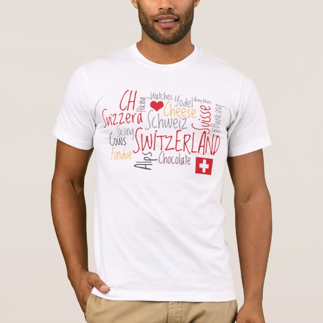 Switzerland Swiss National Day August 1st T-Shirt (Front)