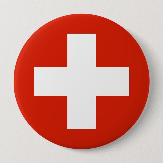 Switzerland , Switzerland 10 Cm Round Badge (Front)