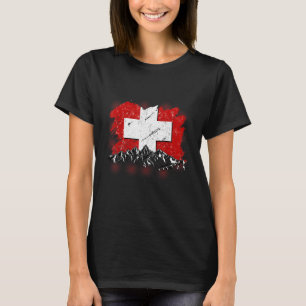 Switzerland Switzerland Swiss Flag for Women and C T-Shirt