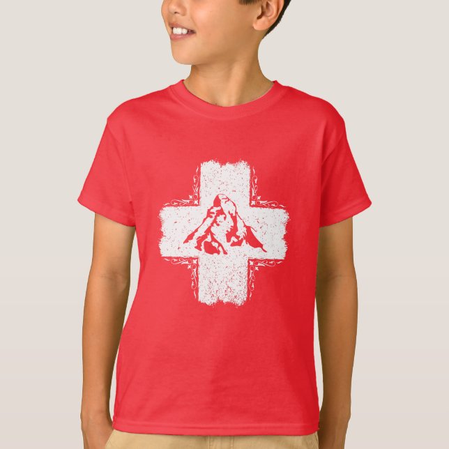 Switzerland T-Shirt - Swiss Flag T-Shirt (Front)