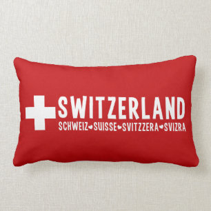 SWITZERLAND throw pillow