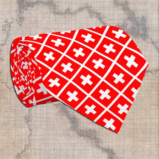 Switzerland Ties, fashion Swiss Flag business Tie (Creator Uploaded)