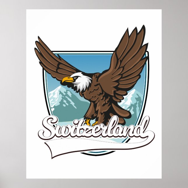 Switzerland Travel Logo Poster (Front)