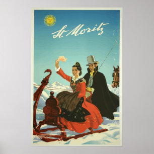 Switzerland- Vintage Travel Poster