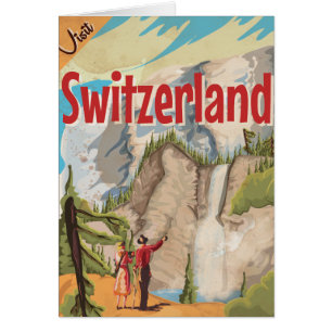 Switzerland Vintage Travel Poster