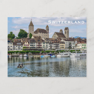 Switzerland Vintage Travel Tourism Add Postcard