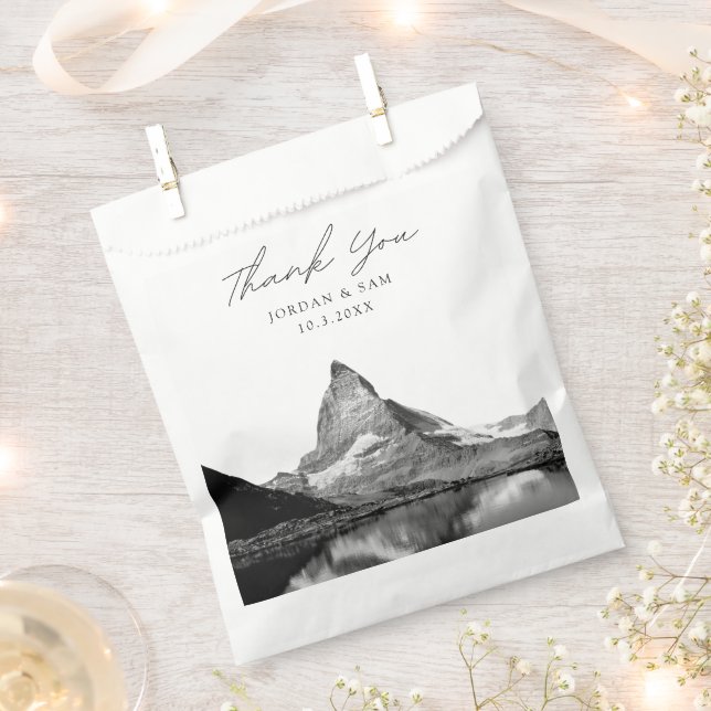 Switzerland Wedding Favour Photo Thank You Bags (Clipped)