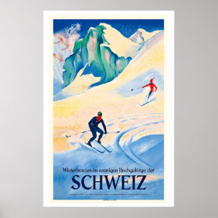 Switzerland Winter Joys in the Sonningen High Poster