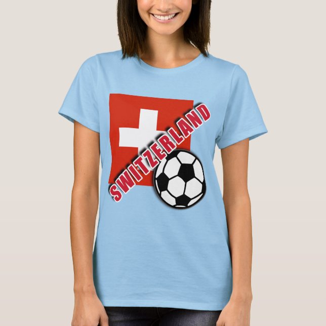 SWITZERLAND World Soccer Fan Tshirts (Front)