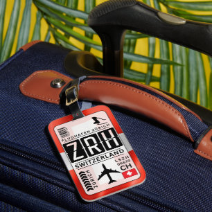 Switzerland Zurich Luggage Tag