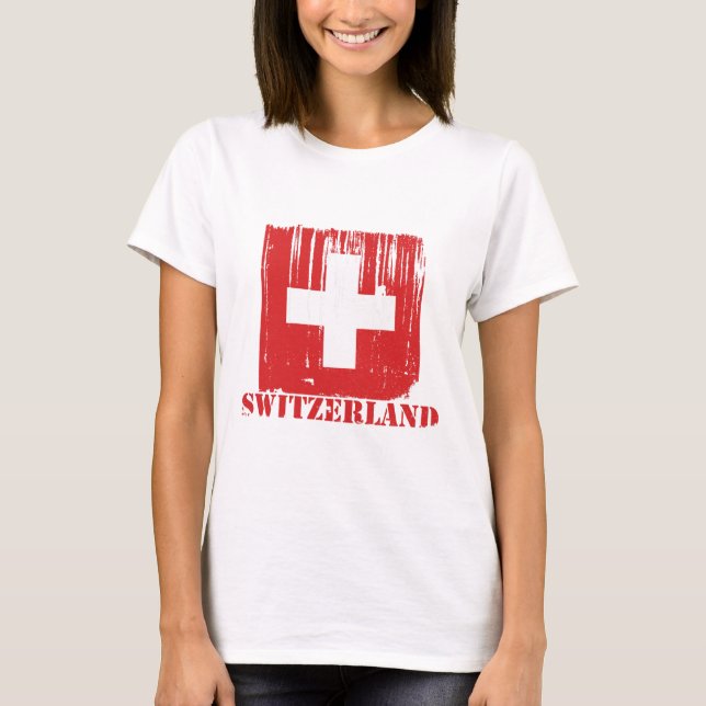 switzerlandflag6.ai T-Shirt (Front)