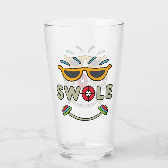 Swole Bodybuilding Glass (Front)