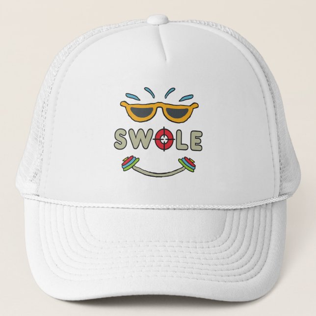 Swole Bodybuilding Trucker Hat (Front)