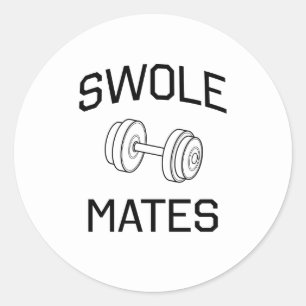 Swole Mates Classic Round Sticker
